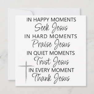 Tiempo Para La Tarjeta De Saludo De Jesús