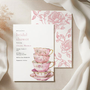 Tiempo rosado para la invitación a la ducha de nov