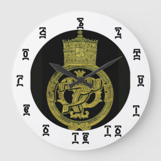 Tiempo Selásico Etíope - Reloj de pared redondo (g