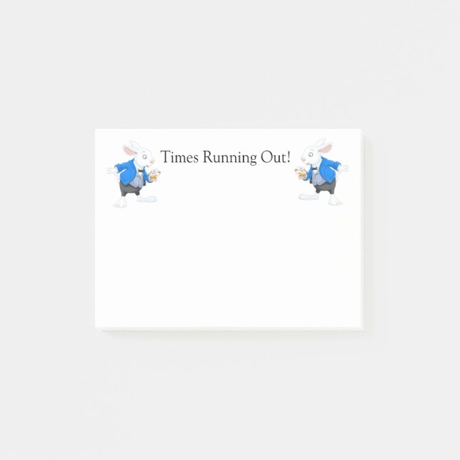 Tiempos de nota rápida agotados (Anverso)