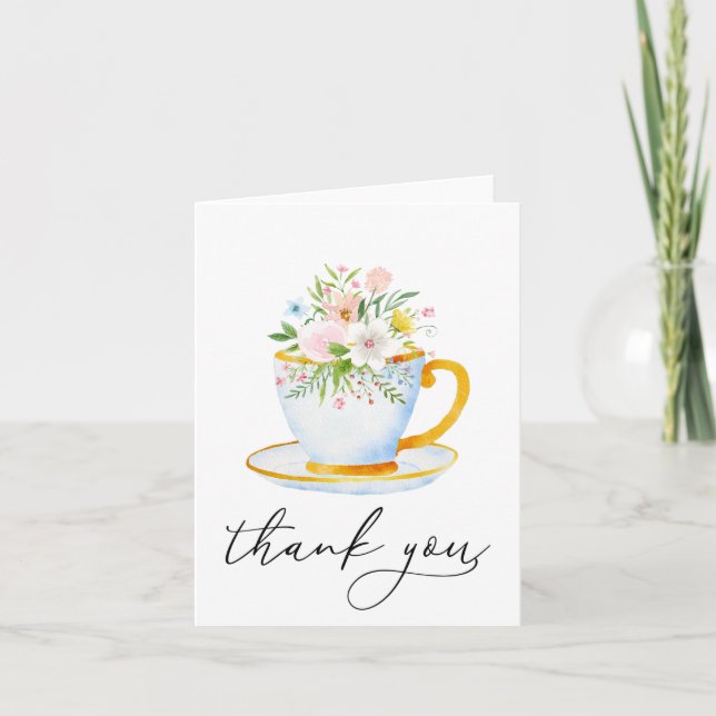 Tiempos de té Flor silvestre fantástica Tarjeta de (Anverso)