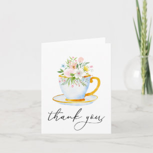 Tiempos de té Flor silvestre fantástica Tarjeta de