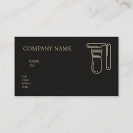 TIENDA DE BARBER DE TARJETA DE NEGOCIO DE PLANTILL