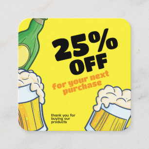 Tienda de cerveza Tarjeta de descuento personali