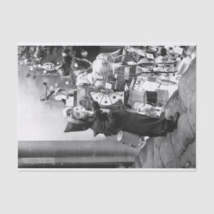 TIENDA DE CHICAS Vintage de Papel Tejido de Navida