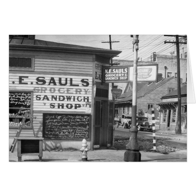 Tienda de comestibles y sándwiches, 1934 (Anverso (Horizontal))