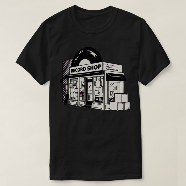 Tienda de discos camiseta clásica (Diseño del anverso)