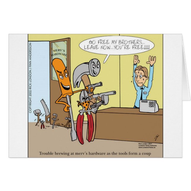 Tienda de hardware Liberation Funny Gifts Tees Car (Anverso (Horizontal))