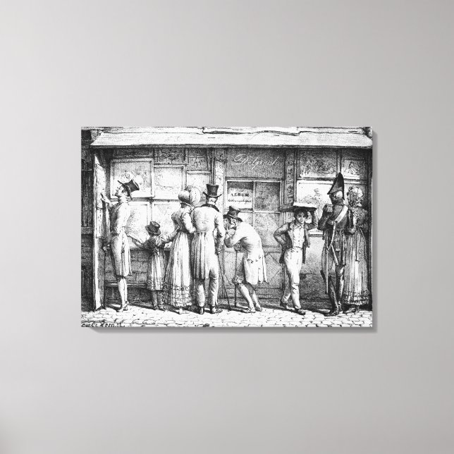 Tienda de impresión litográfica de Delpech, c.1818 (Anverso)