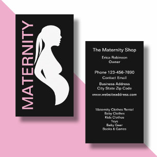 Tienda de maternidad Tarjetas de visita de negocio