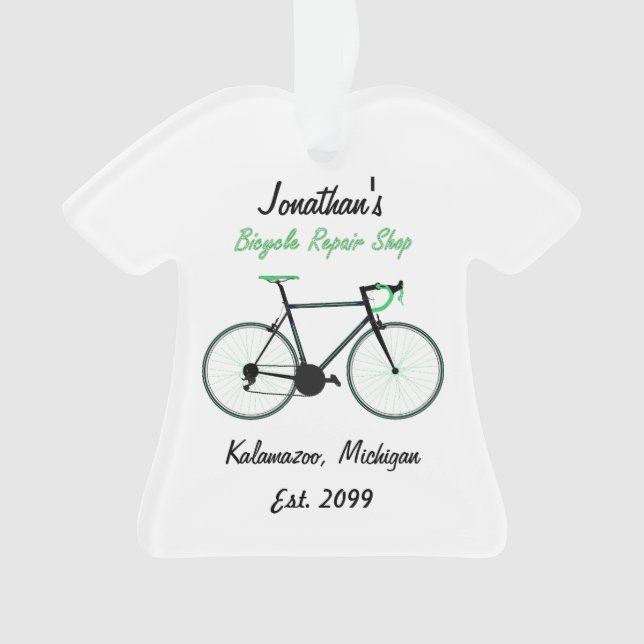 Tienda de reparación de bicicletas Ornamento de Na (Anverso)