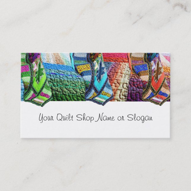 Tienda de suministros de quilter quilt + tarjeta d (Anverso)