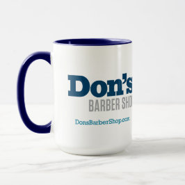 Tienda Don's Barber - taza de café azul