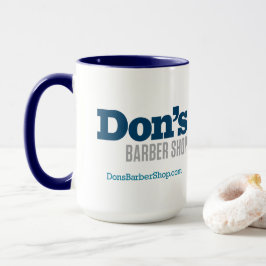 Tienda Don's Barber - taza de café azul