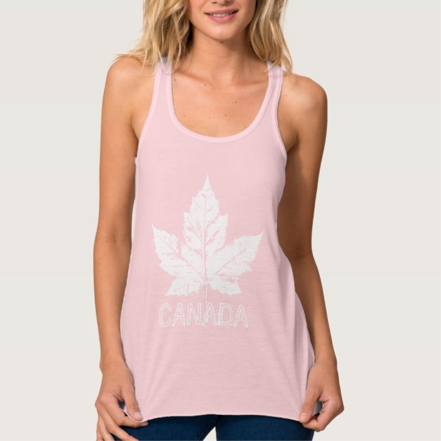Tiendas femeninas de recuerdo de Canada Tank Top G (Anverso)