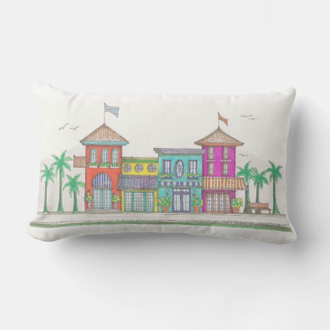 Tiendas tropicales Almohada exterior (Anverso)