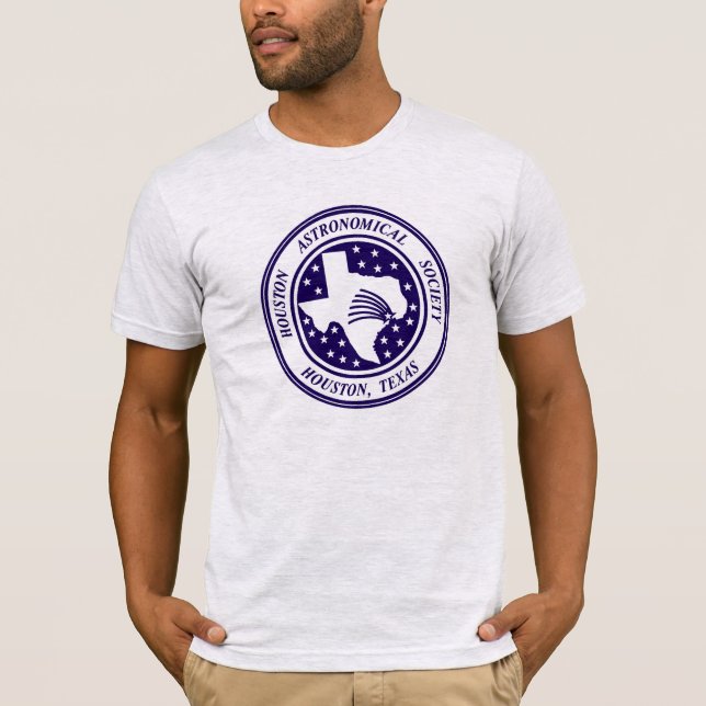 TIENE camiseta azul del logotipo - luz solamente (Anverso)