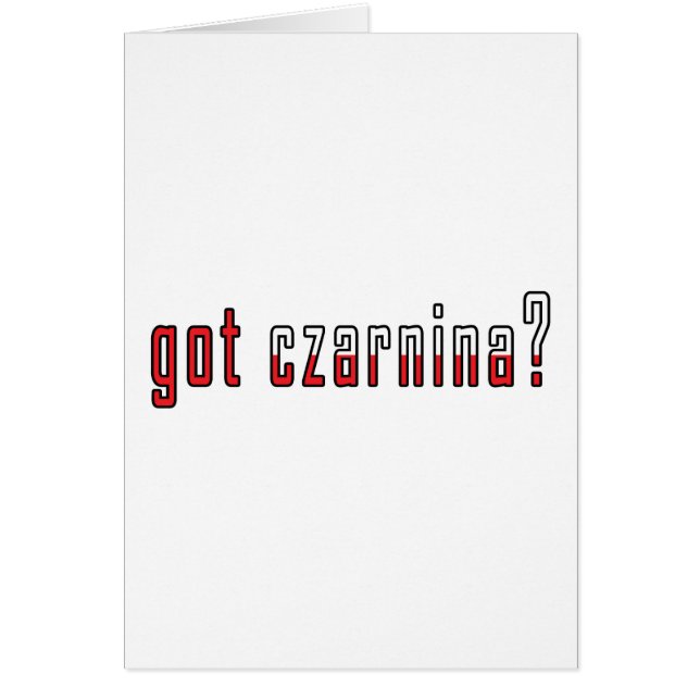 ¿tiene czarnina? Bandera (Frente)
