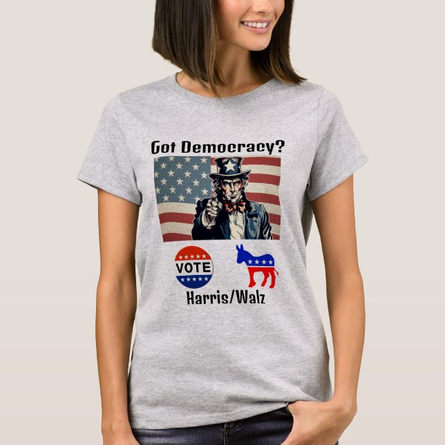 ¿Tiene democracia? Camiseta (Anverso)