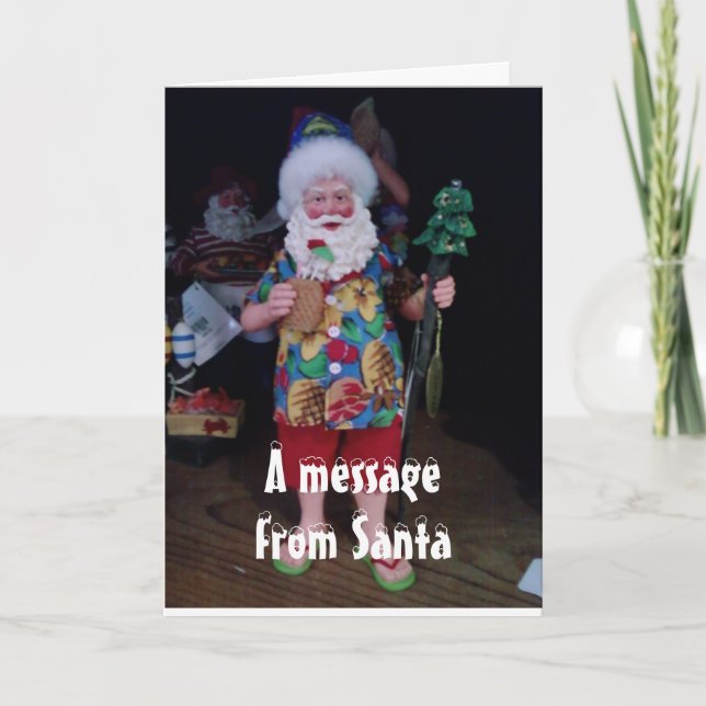 TIENE UN NAVIDAD DE SALLY JOLLY QUE DICE SANTA (Anverso)