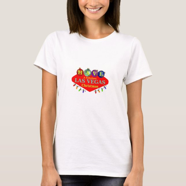 TIENE UNA Fabulosa Camisa De Navidades De Las Vega (Anverso)