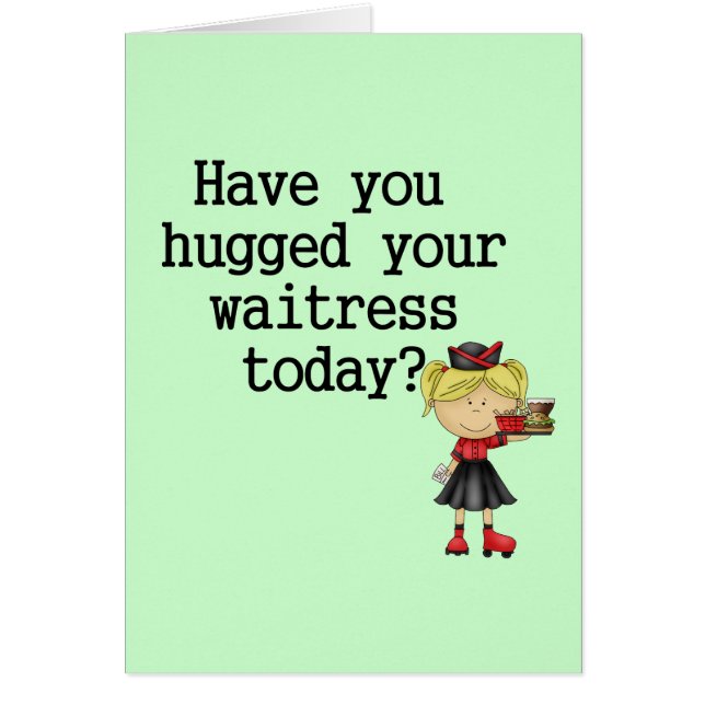 Tiene usted abrazado su camarera (Frente)