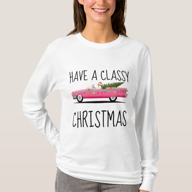 TIENEN UN NAVIDAD DE CLASE, MUJERES Camisetas (Anverso)