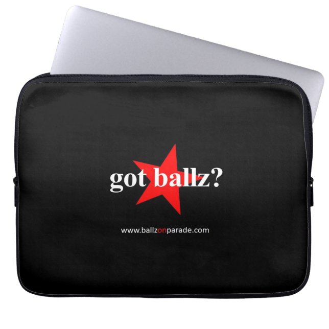 ¿Tienes a Ballz? Funda de neopreno para portátiles (Frente)