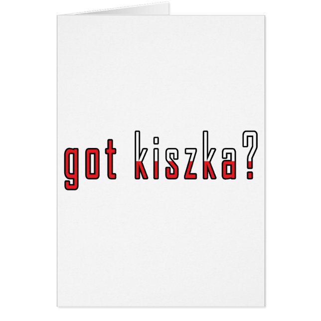 ¿tienes a kiszka? Bandera (Frente)