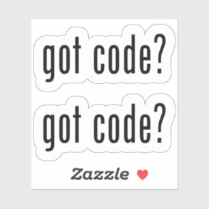 ¿tienes código? Personalizado Corte 2 Pegatinas po