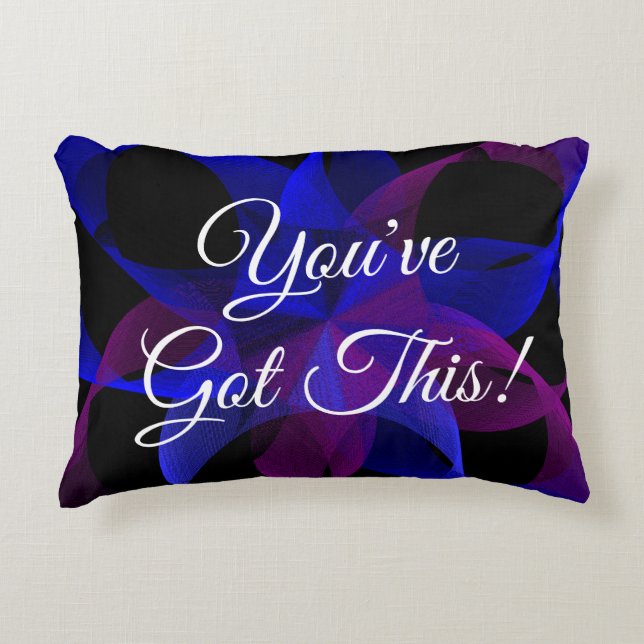 Tienes esta almohada de acento geométrico (Anverso)