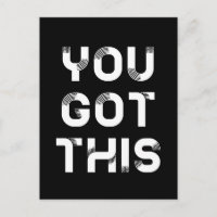 Tienes esta postal negra