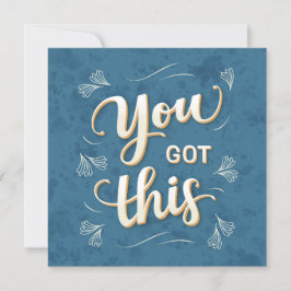 Tienes esta tarjeta motivadora de letras