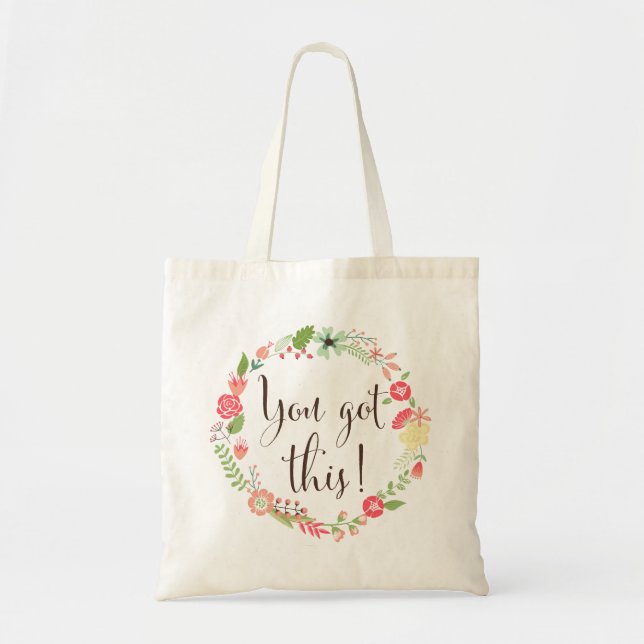 Tienes este guión | Bolsa De Tosta Floral Wreath (Frente)