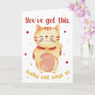 Tienes Esto – Tarjeta de Buena Suerte Gato de la S