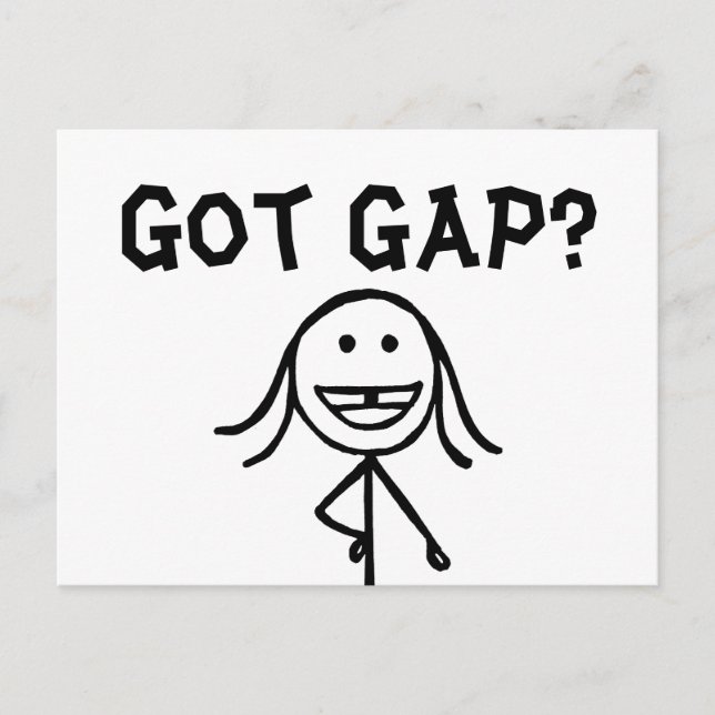 ¿Tienes Gap? Postales (Anverso)