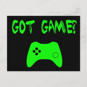 ¿Tienes juego? Postal divertida de gamer