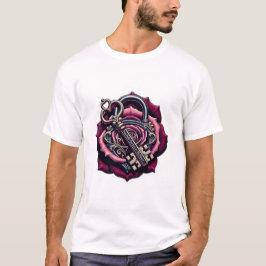 Tienes la Llave de Mi Corazón Camiseta de Rosa con