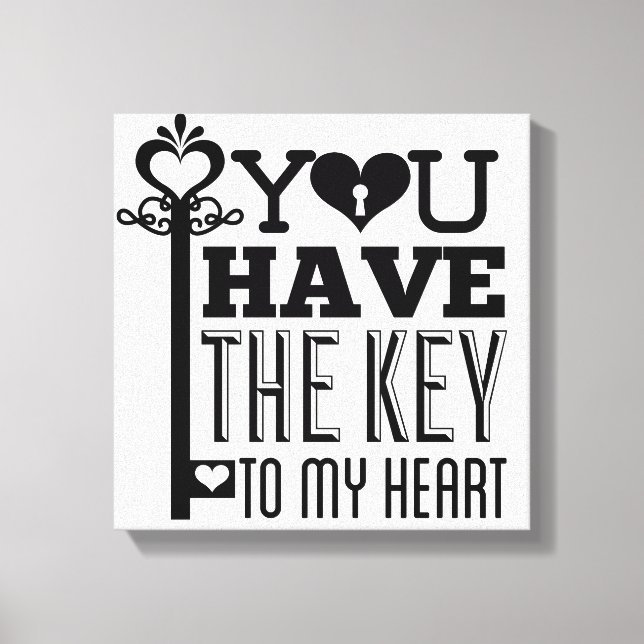 Tienes la llave de mi lienzo envuelto en el corazó (Anverso)