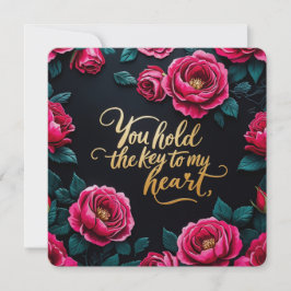 Tienes la llave de mis tarjetas de San Valentín