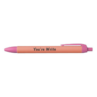 Tienes la pluma de escritura o la derecha