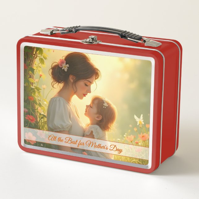 Tierno Amor Maternal en Luz Florecida (Anverso)