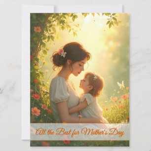 Tierno Amor Maternal en Luz Florecida