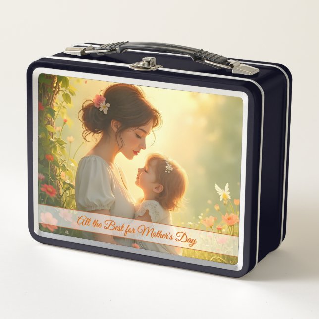 Tierno Amor Maternal en Luz Florecida (Anverso)
