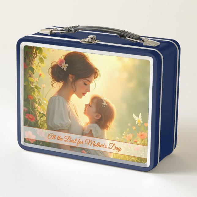 Tierno Amor Maternal en Luz Florecida (Anverso)