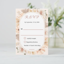 Tierra Boho Arco Oval Floral Beige Respuesta