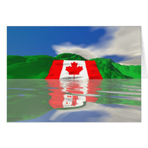 Tierra canadiense de la bandera