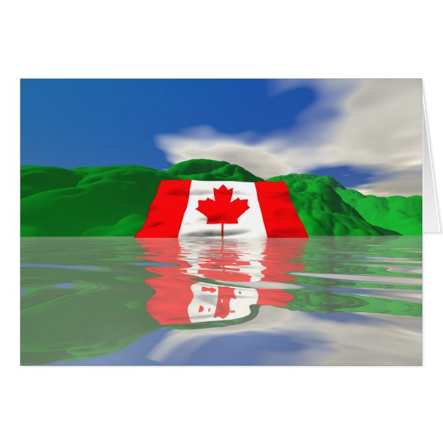 Tierra canadiense de la bandera (Anverso (Horizontal))