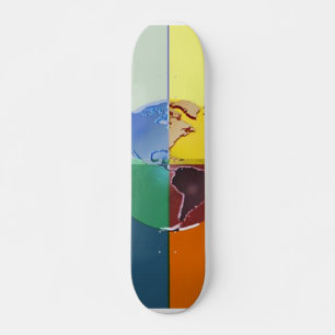 Tierra colorida del Skateboard