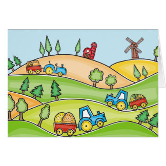 Tierra de cultivo de la acuarela